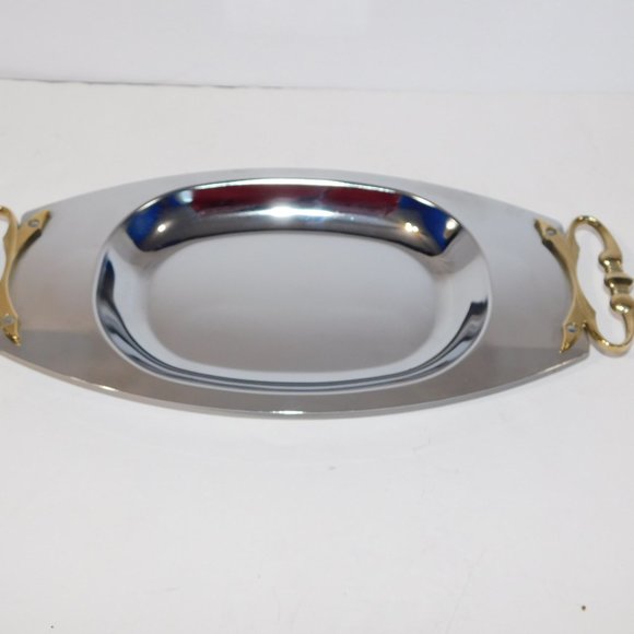 Vintage Kromex 14.5" Chrome Serving Tray - Picture 4 of 6